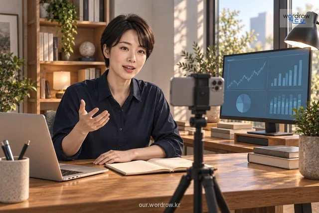 금융 정보를 SNS 영상으로 설명하는 제작자.