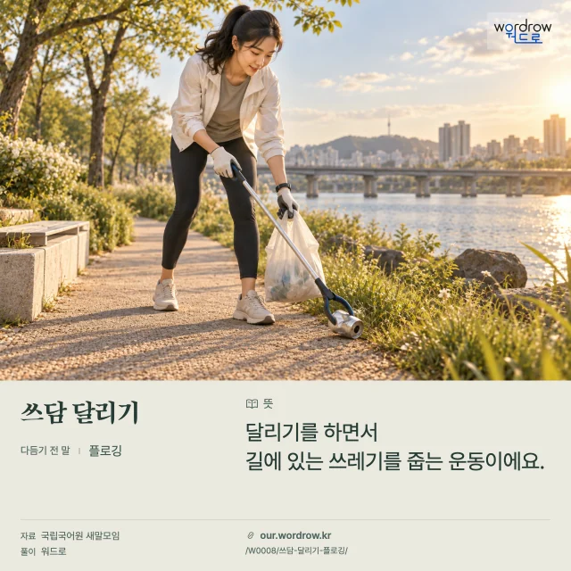 쓰담 달리기 · 플로깅 영상 미리보기