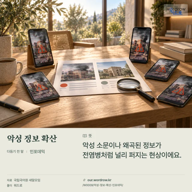 악성 정보 확산 · 인포데믹 영상 미리보기