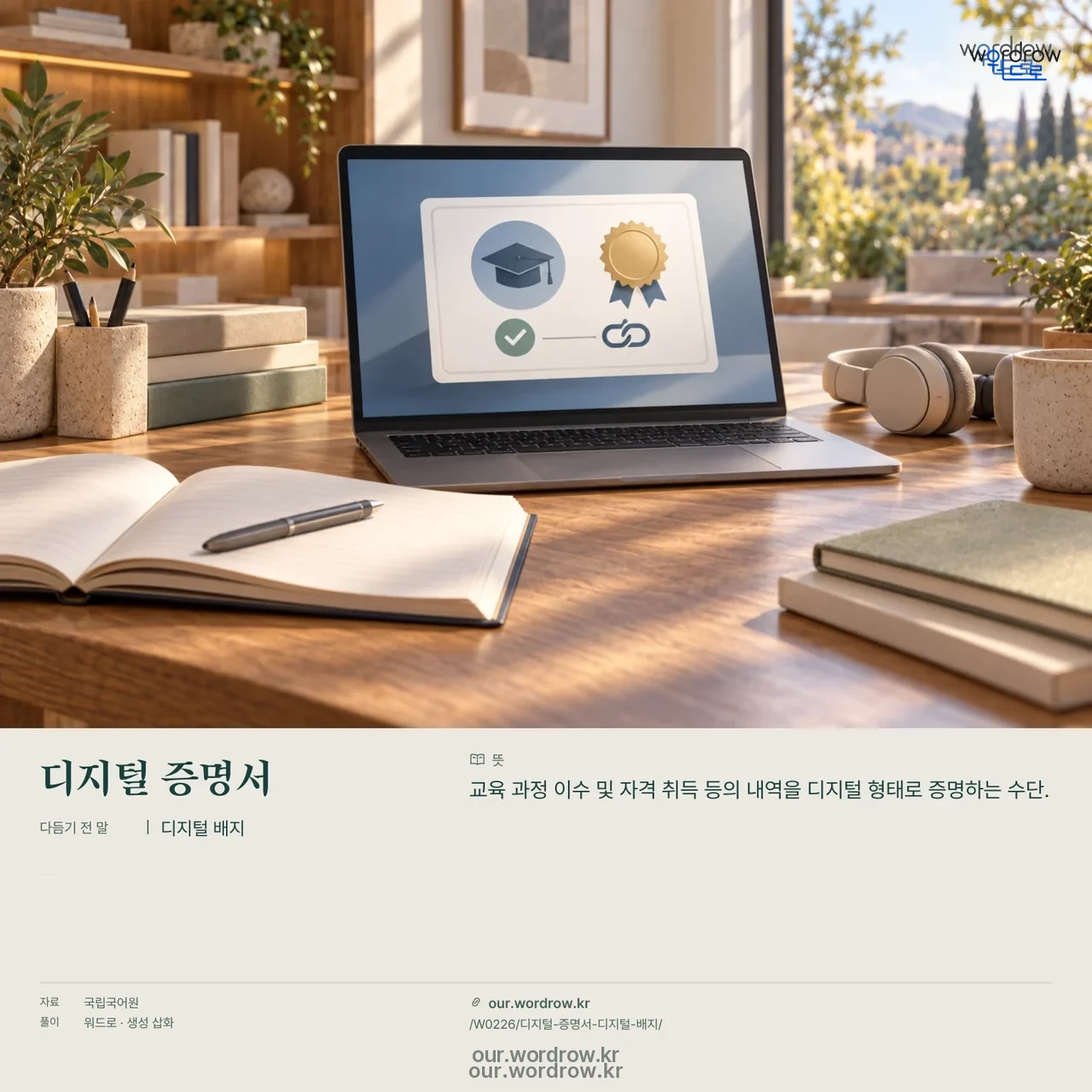디지털 증명서 · 디지털 배지 영상 미리보기