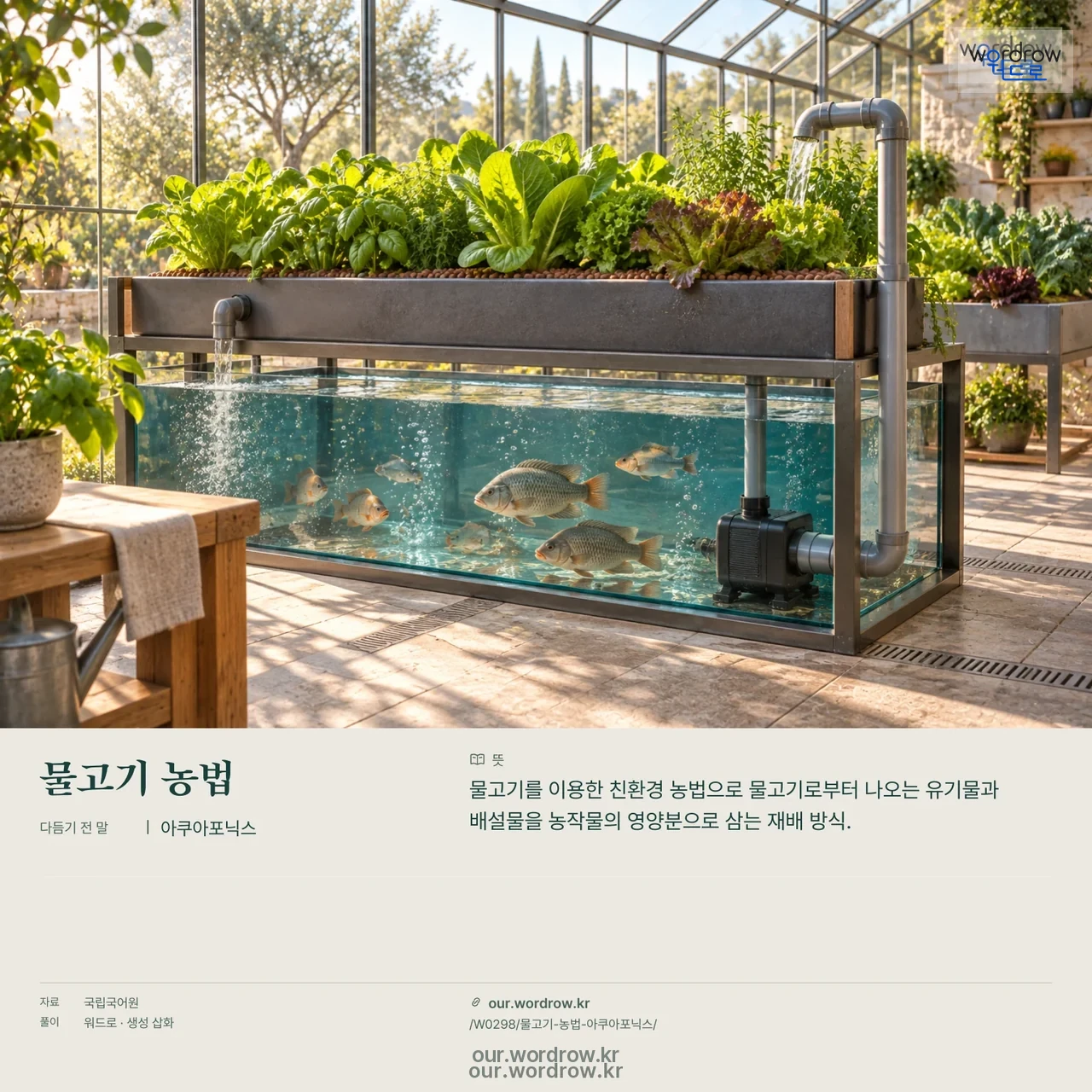 물고기 농법 · 아쿠아포닉스 영상 미리보기