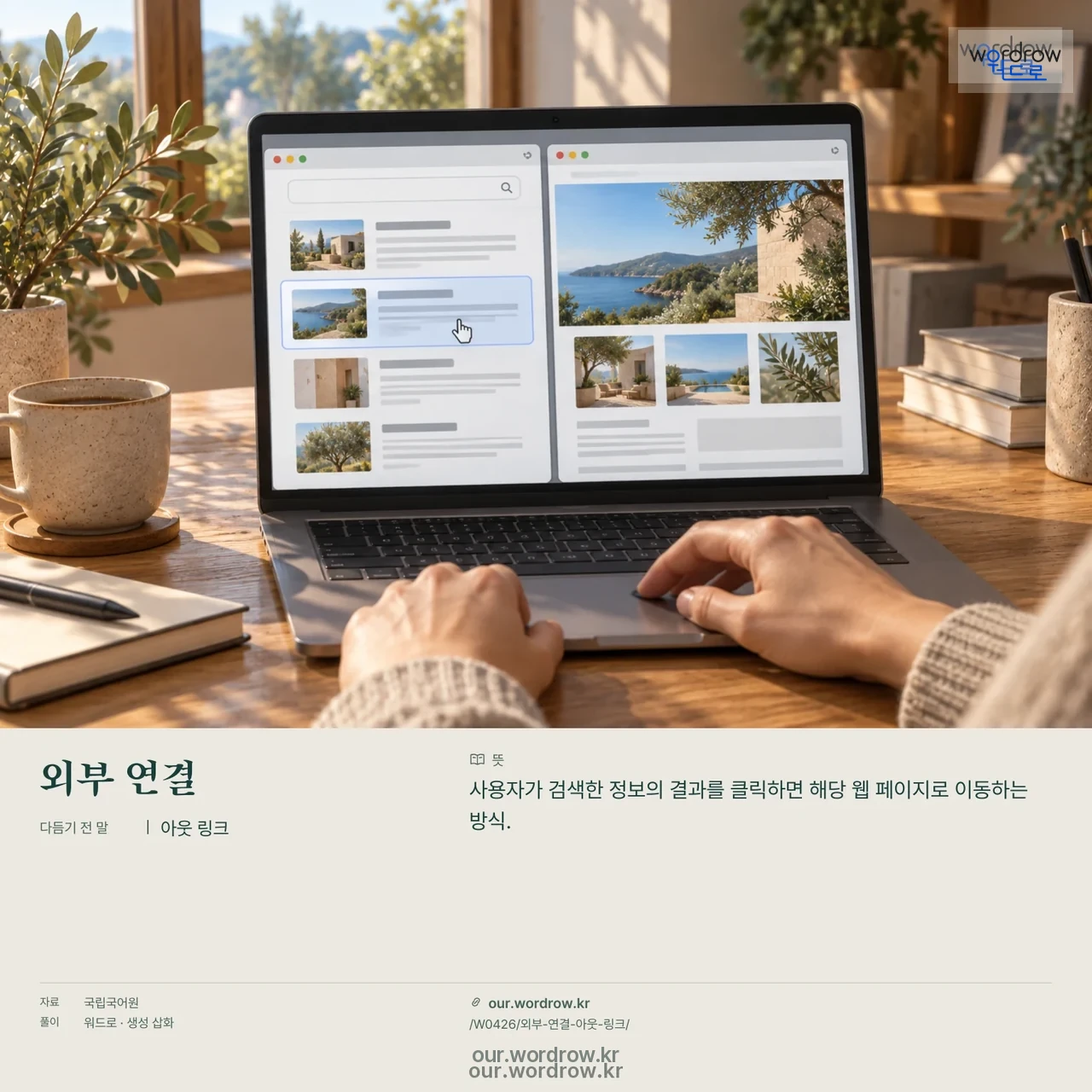외부 연결 · 아웃 링크 영상 미리보기