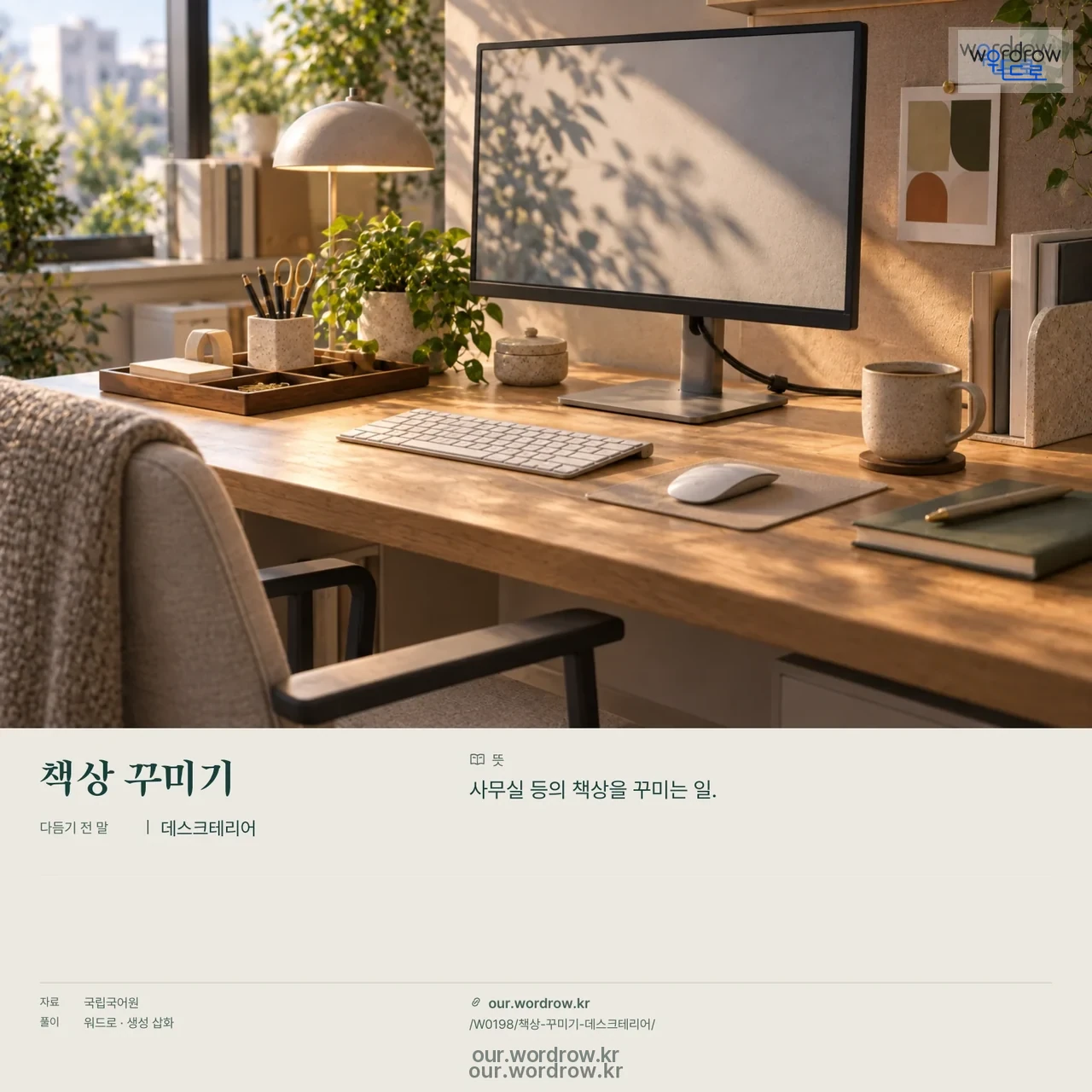 책상 꾸미기 · 데스크테리어 영상 미리보기