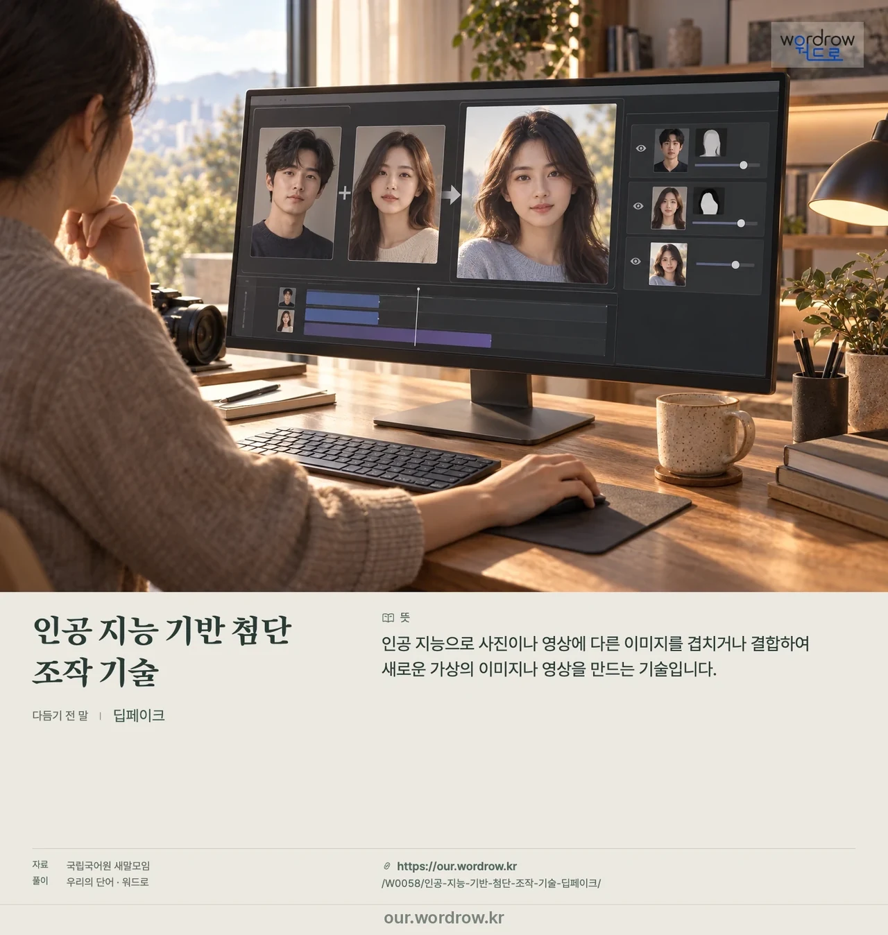 인공 지능 기반 첨단 조작 기술 · 딥페이크 영상 미리보기
