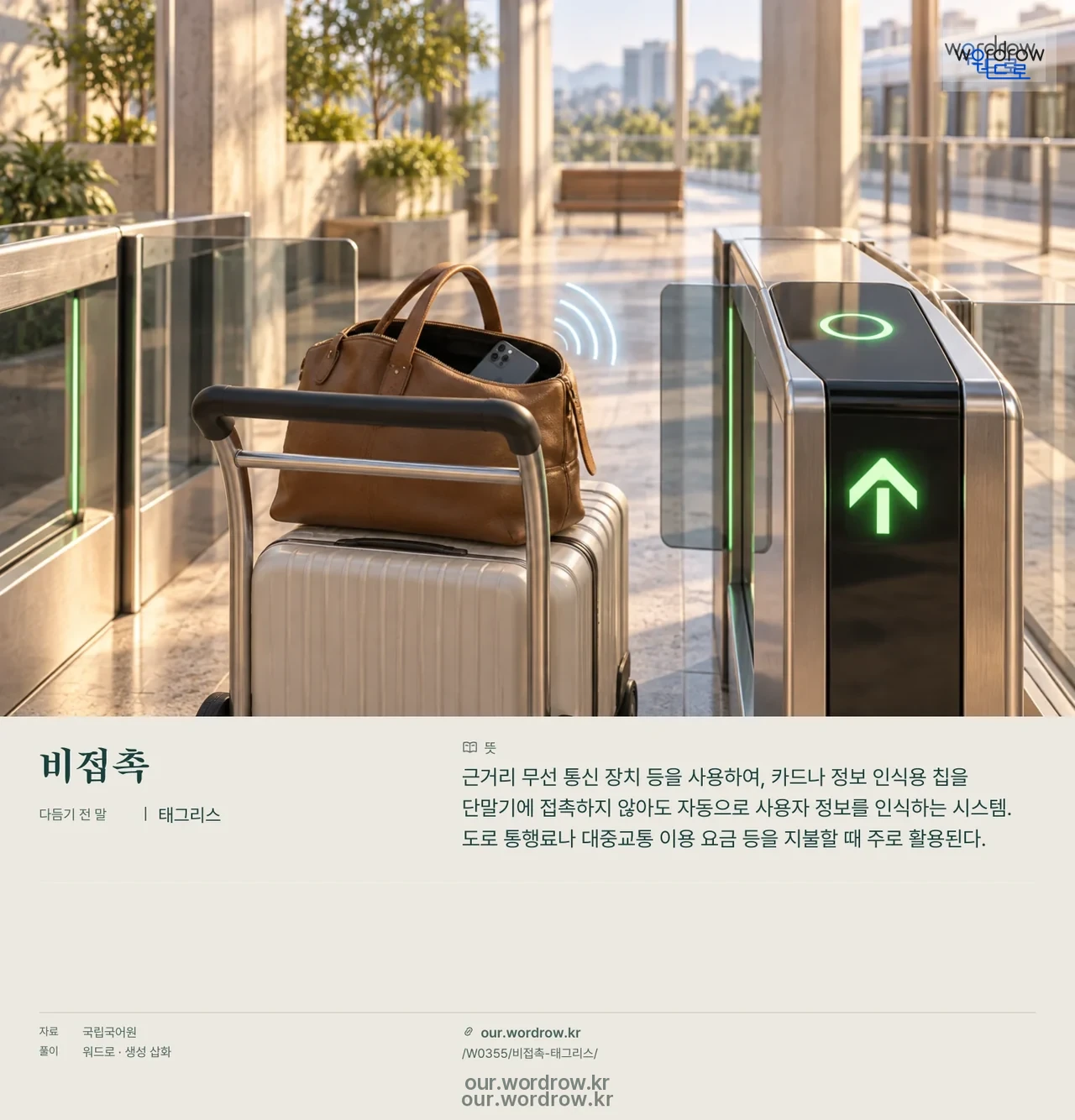 비접촉 · 태그리스 영상 미리보기