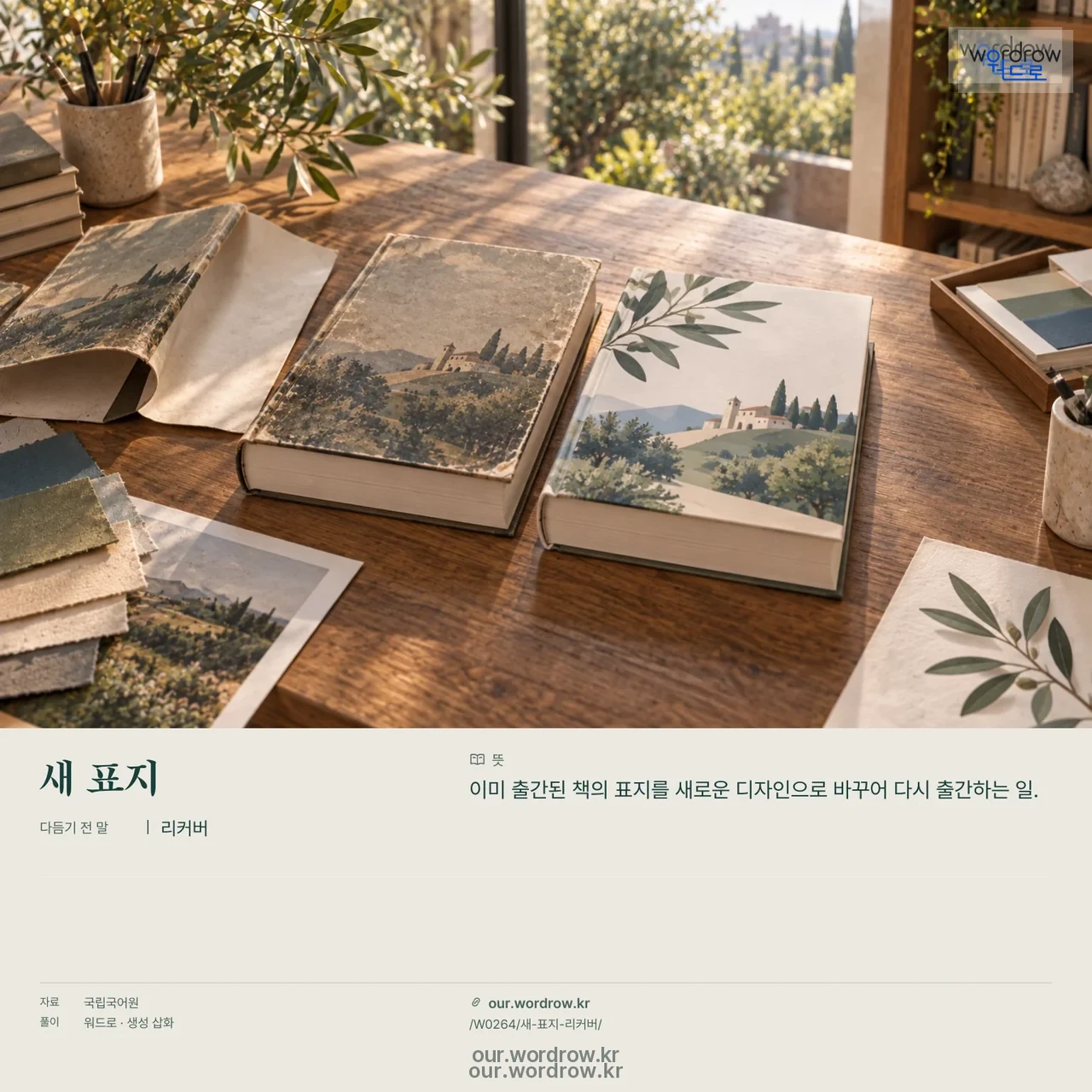 새 표지 · 리커버 영상 미리보기
