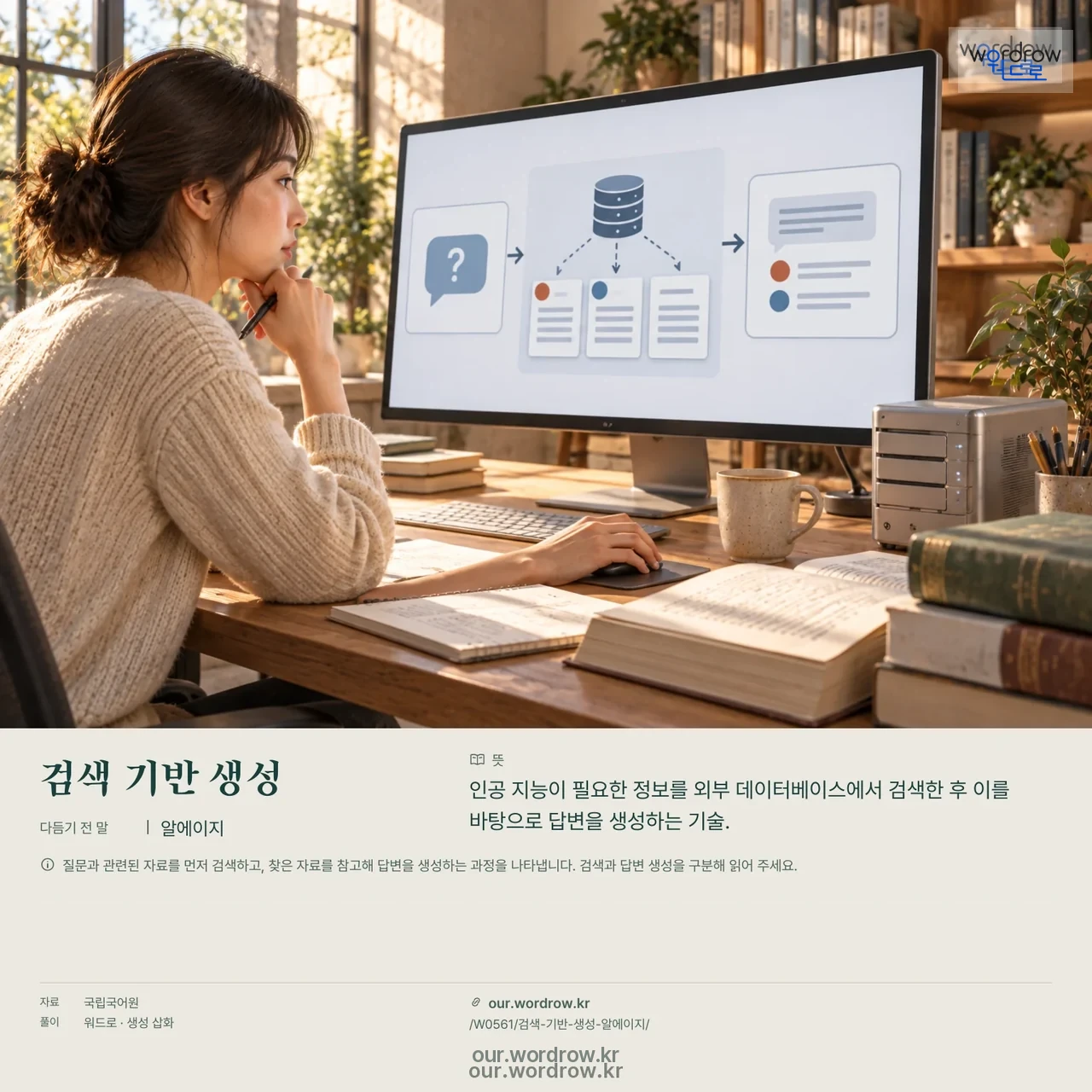 검색 기반 생성 · 알에이지 영상 미리보기