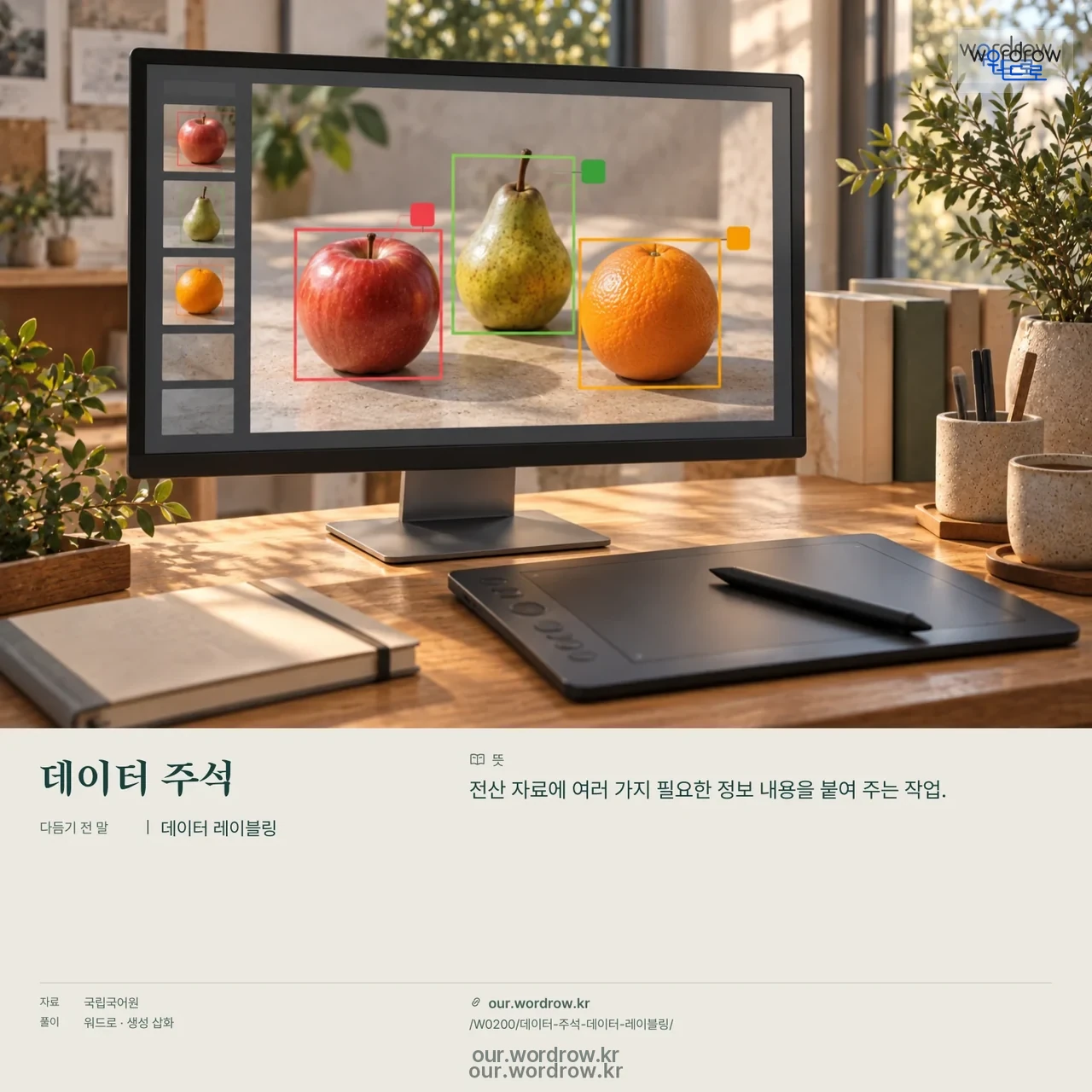 데이터 주석 · 데이터 레이블링 영상 미리보기