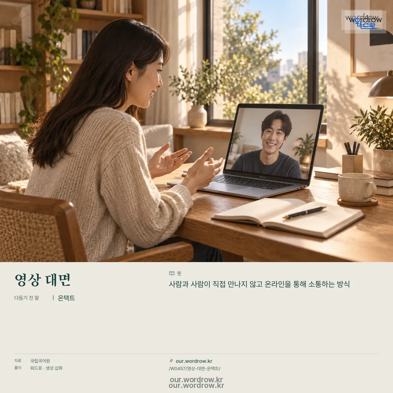 영상 대면 · 온택트 영상 미리보기