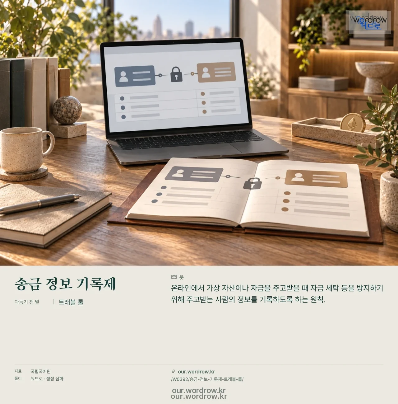 송금 정보 기록제 · 트래블 룰 영상 미리보기