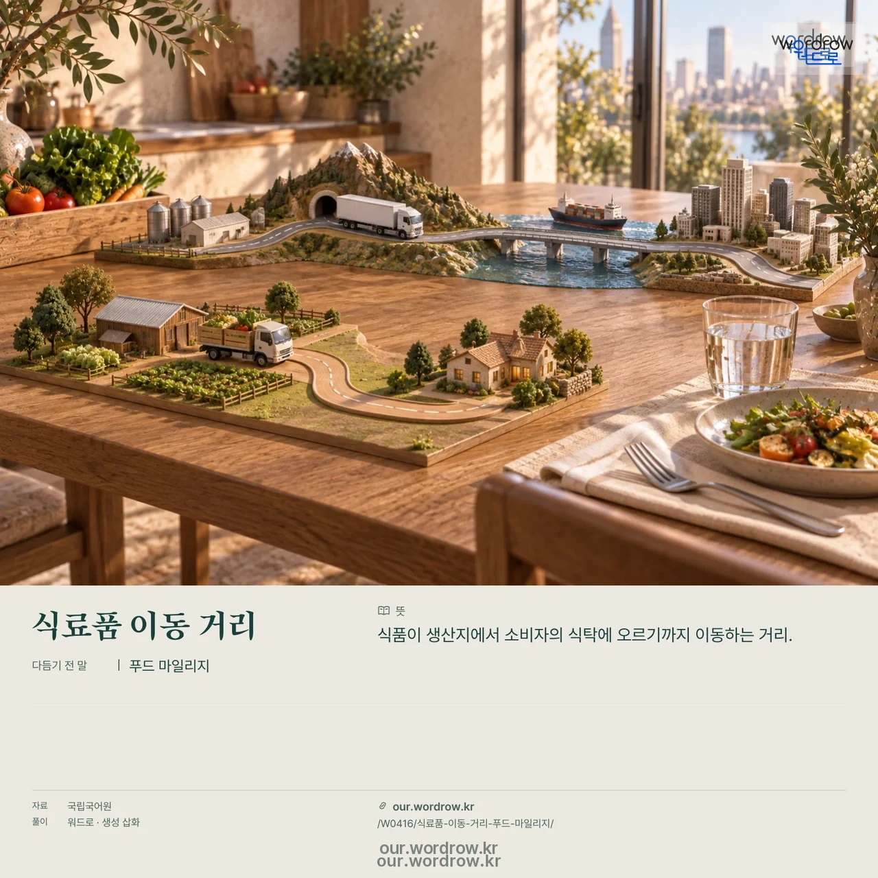 식료품 이동 거리 · 푸드 마일리지 영상 미리보기