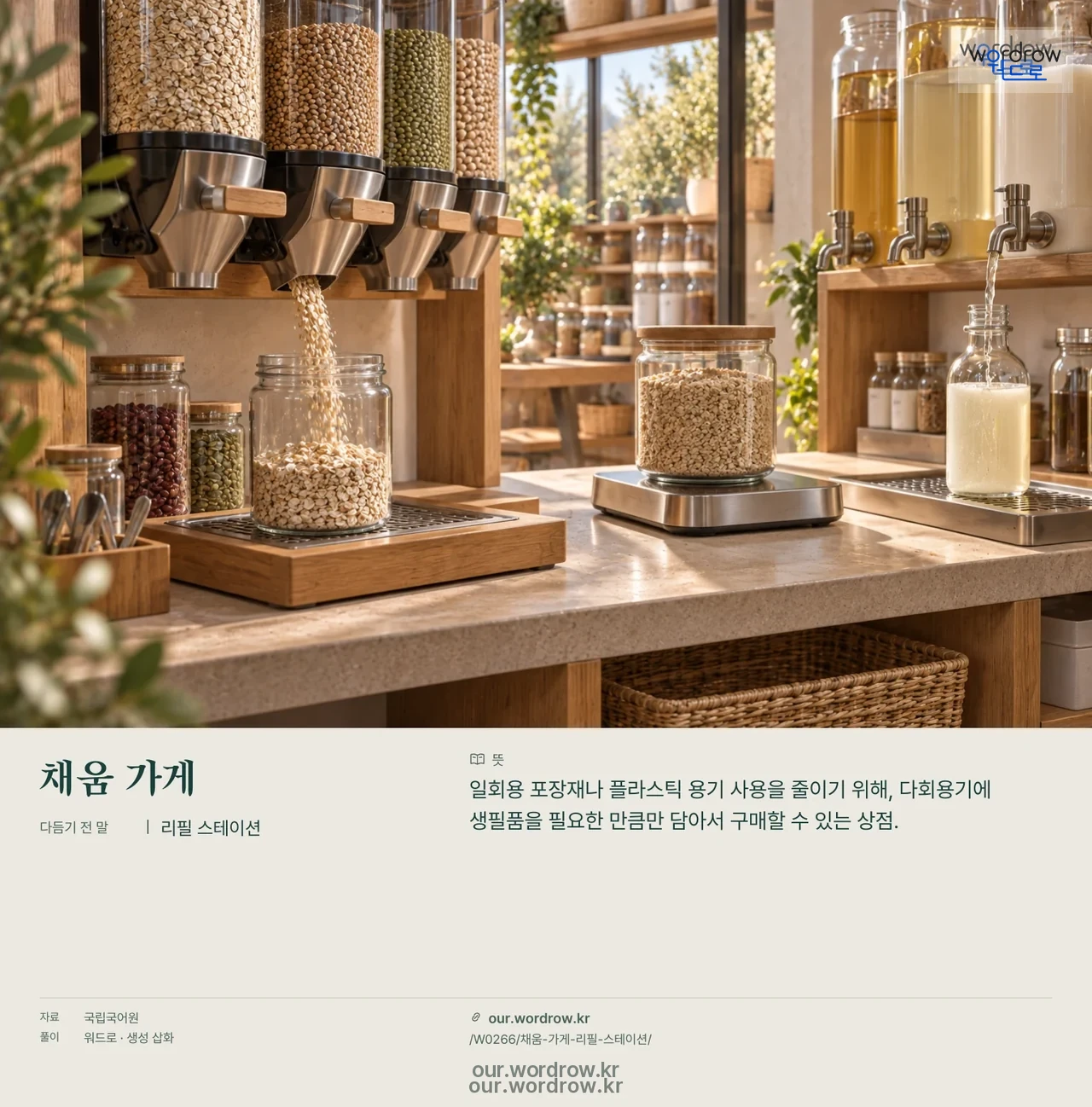 채움 가게 · 리필 스테이션 영상 미리보기