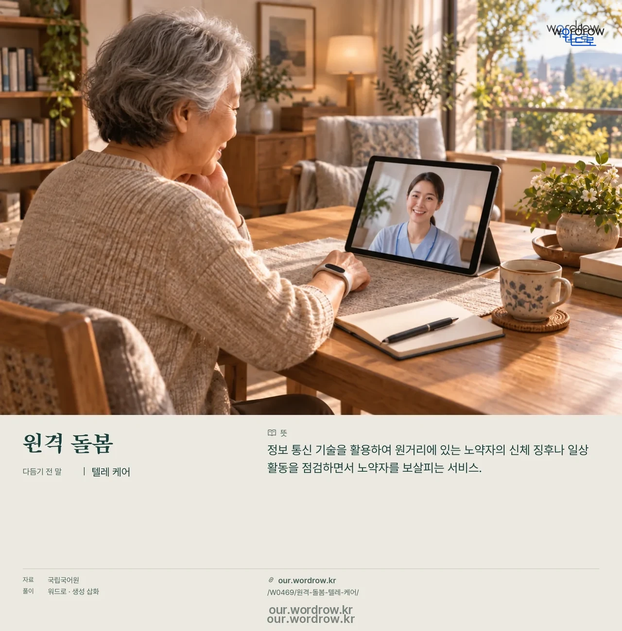 원격 돌봄 · 텔레 케어 영상 미리보기