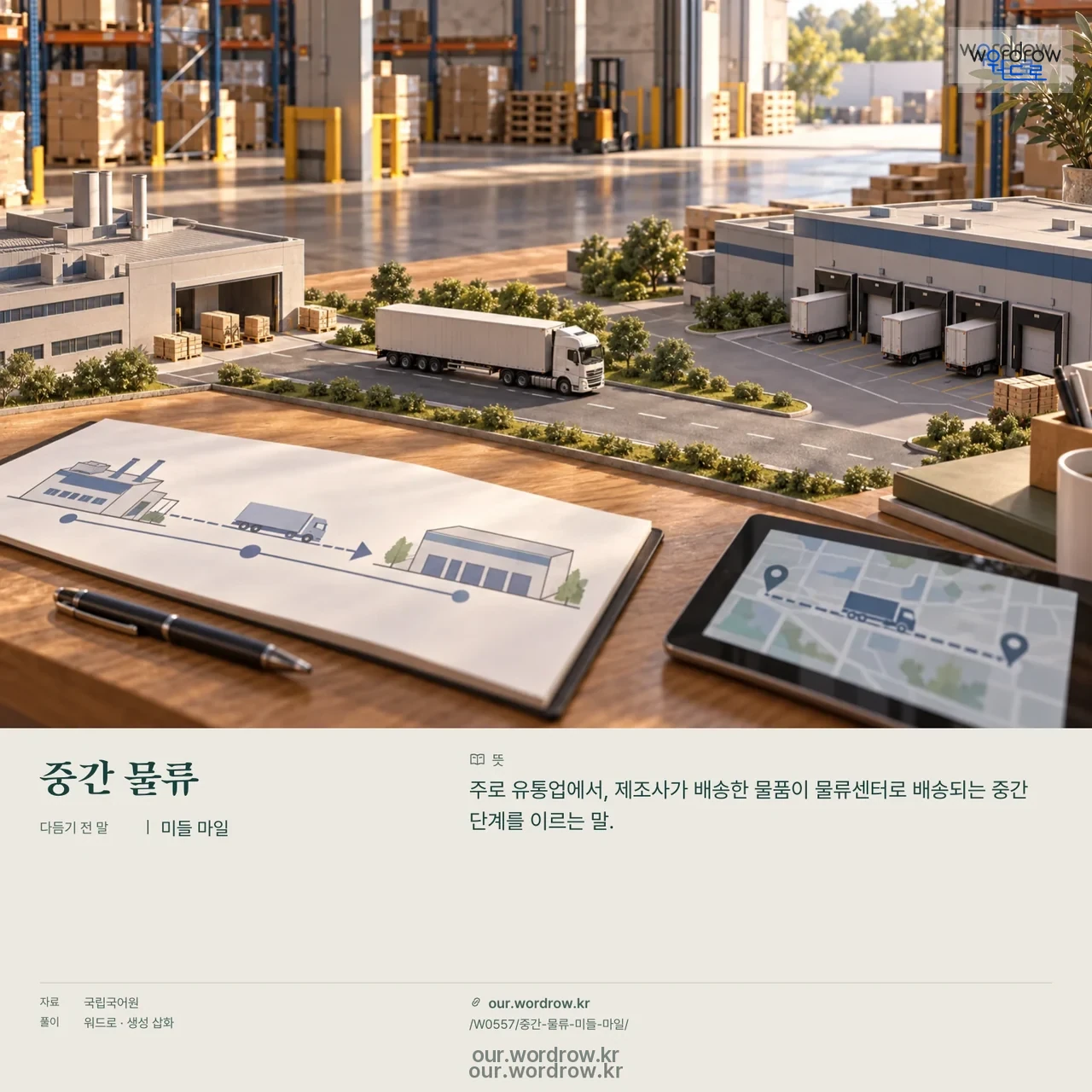 중간 물류 · 미들 마일 영상 미리보기