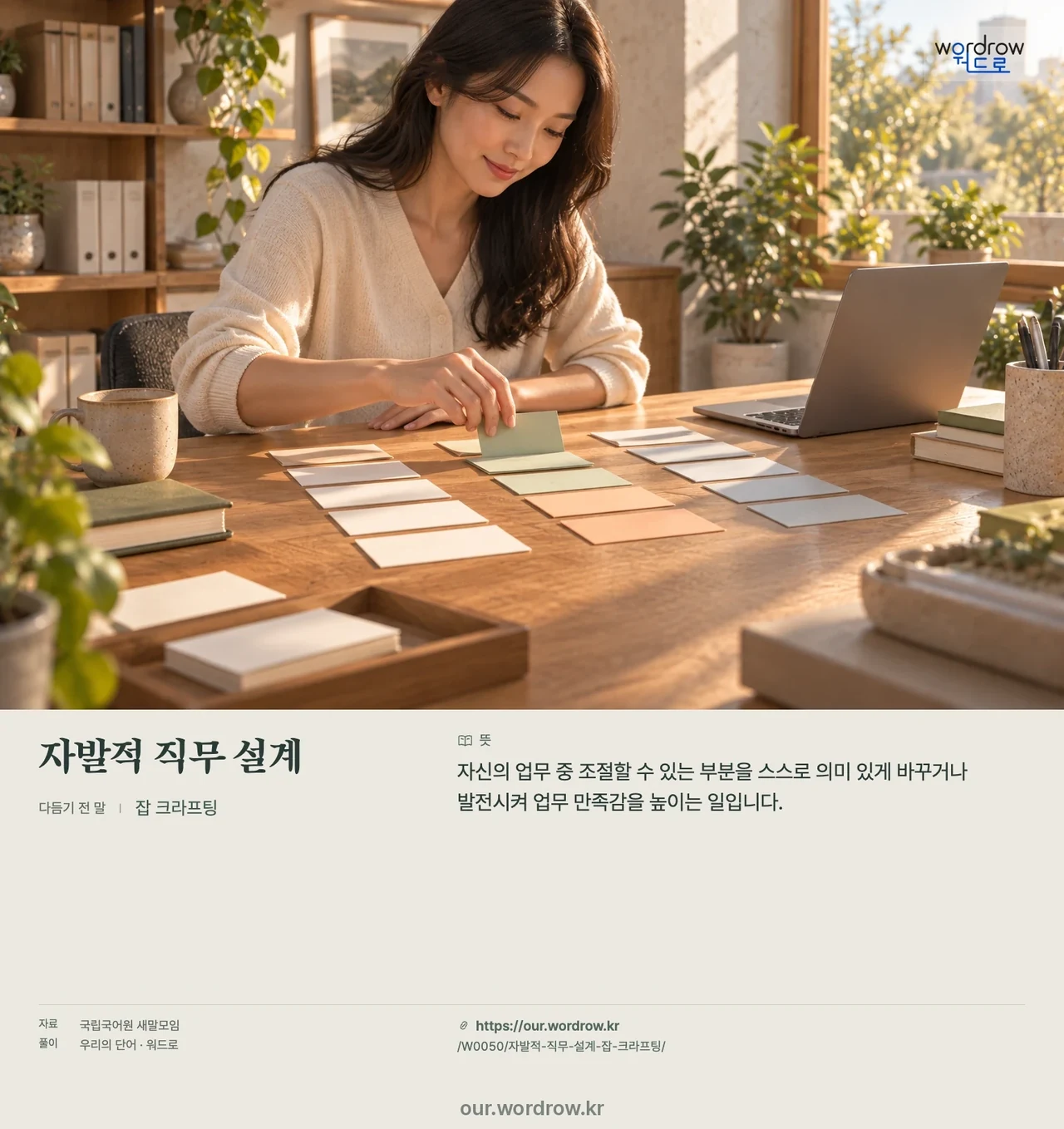 자발적 직무 설계 · 잡 크라프팅 영상 미리보기