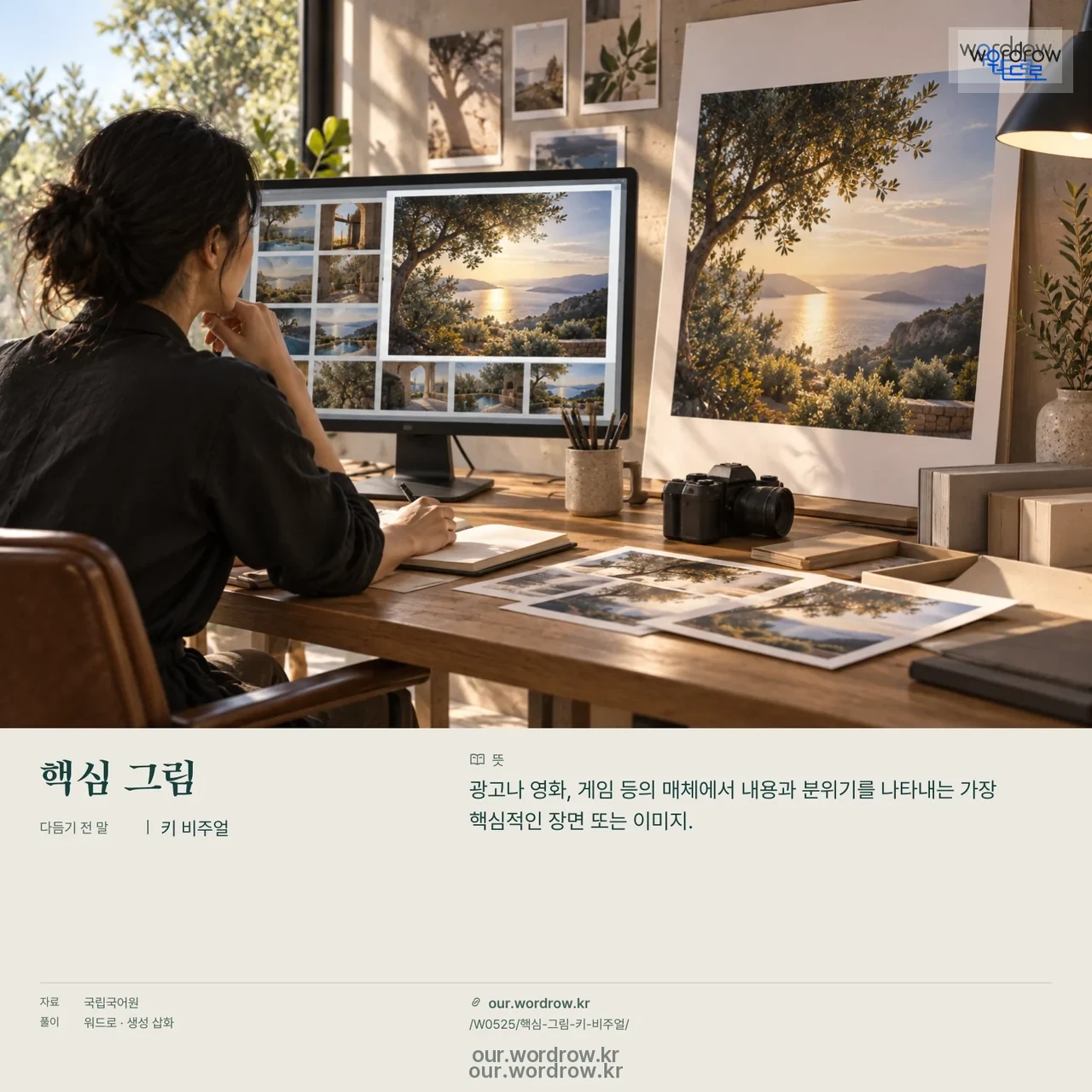 핵심 그림 · 키 비주얼 영상 미리보기
