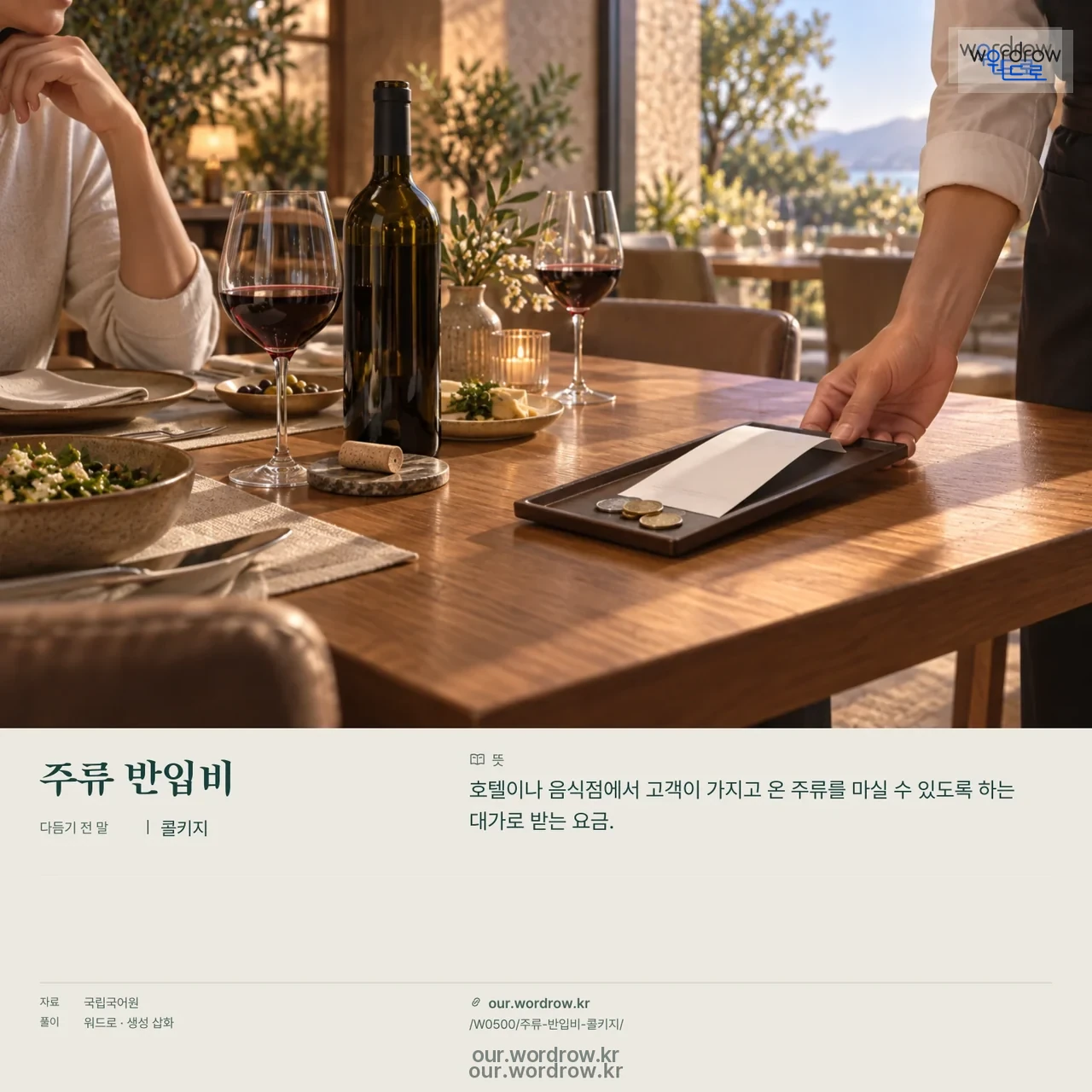 주류 반입비 · 콜키지 영상 미리보기