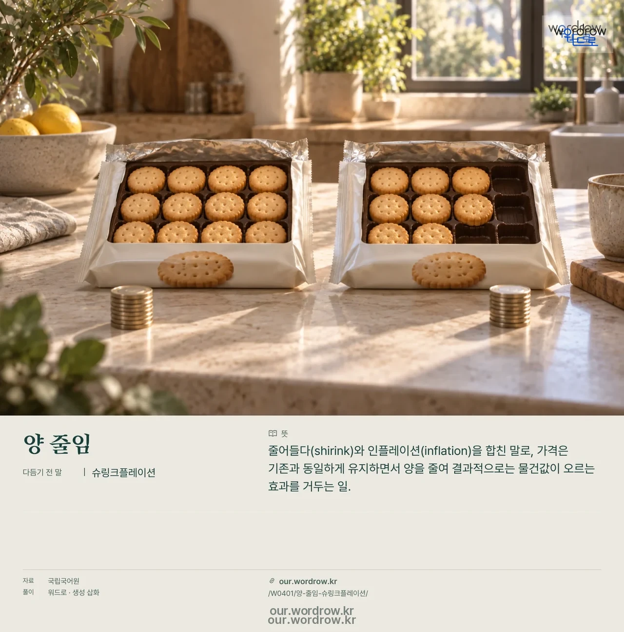 양 줄임 · 슈링크플레이션 영상 미리보기