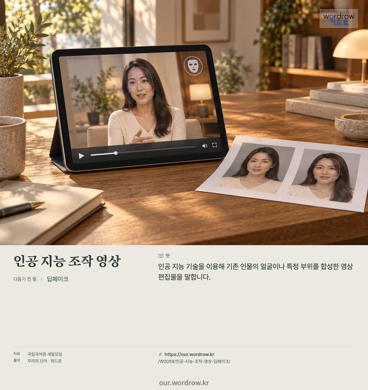 인공 지능 조작 영상 · 딥페이크 영상 미리보기