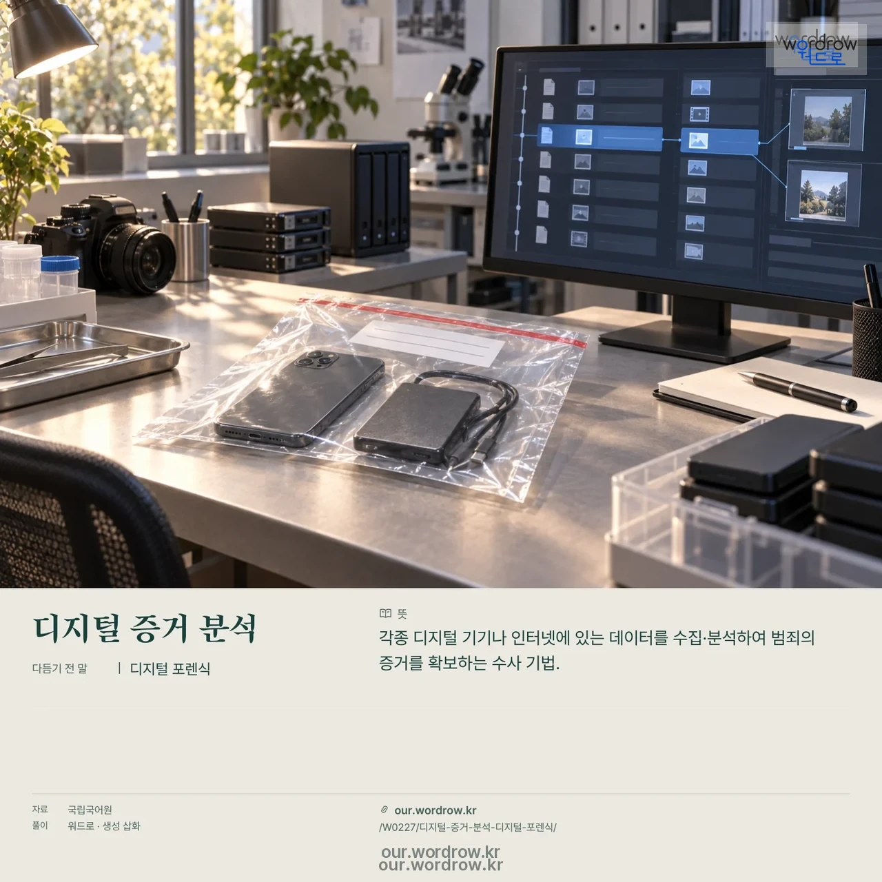디지털 증거 분석 · 디지털 포렌식 영상 미리보기