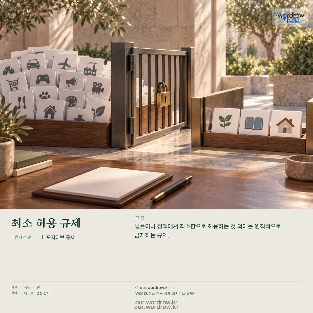 최소 허용 규제 · 포지티브 규제 영상 미리보기