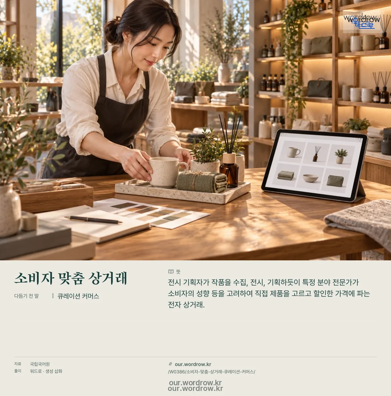 소비자 맞춤 상거래 · 큐레이션 커머스 영상 미리보기