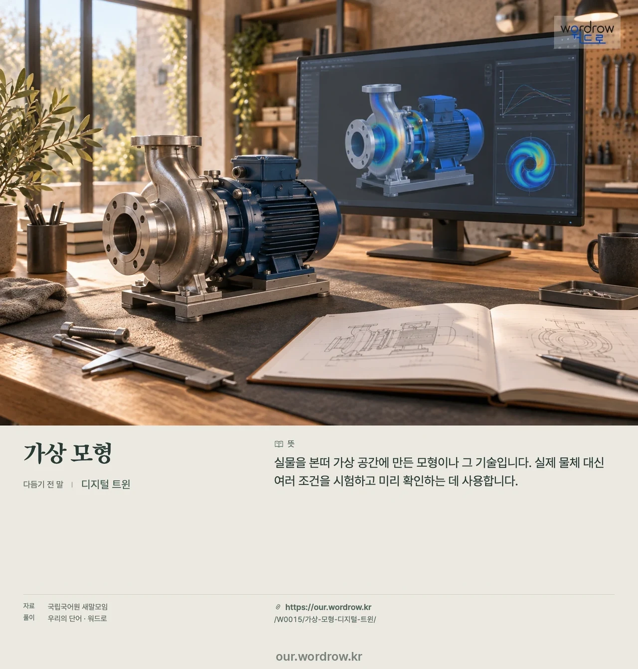 가상 모형 · 디지털 트윈 영상 미리보기