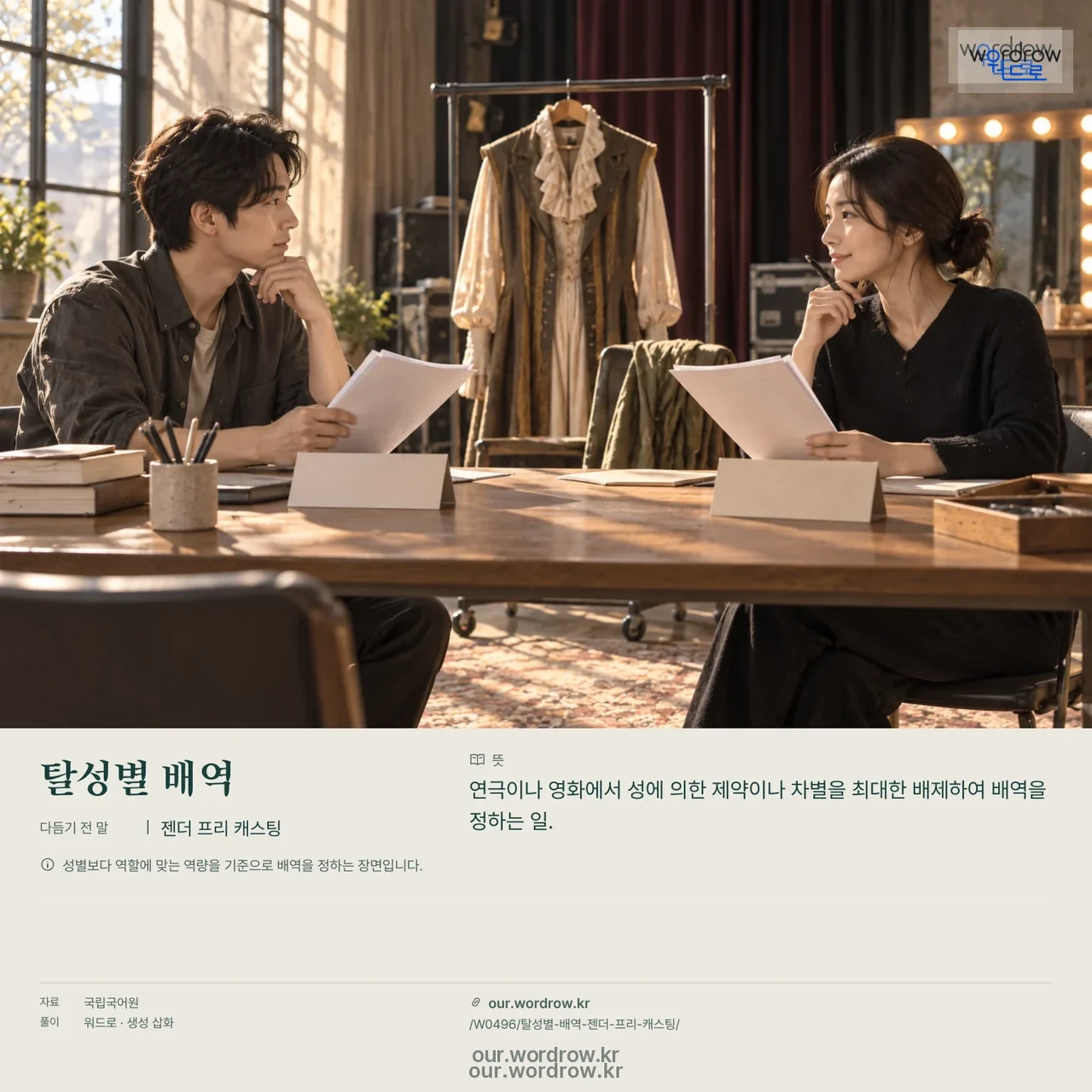 탈성별 배역 · 젠더 프리 캐스팅 영상 미리보기