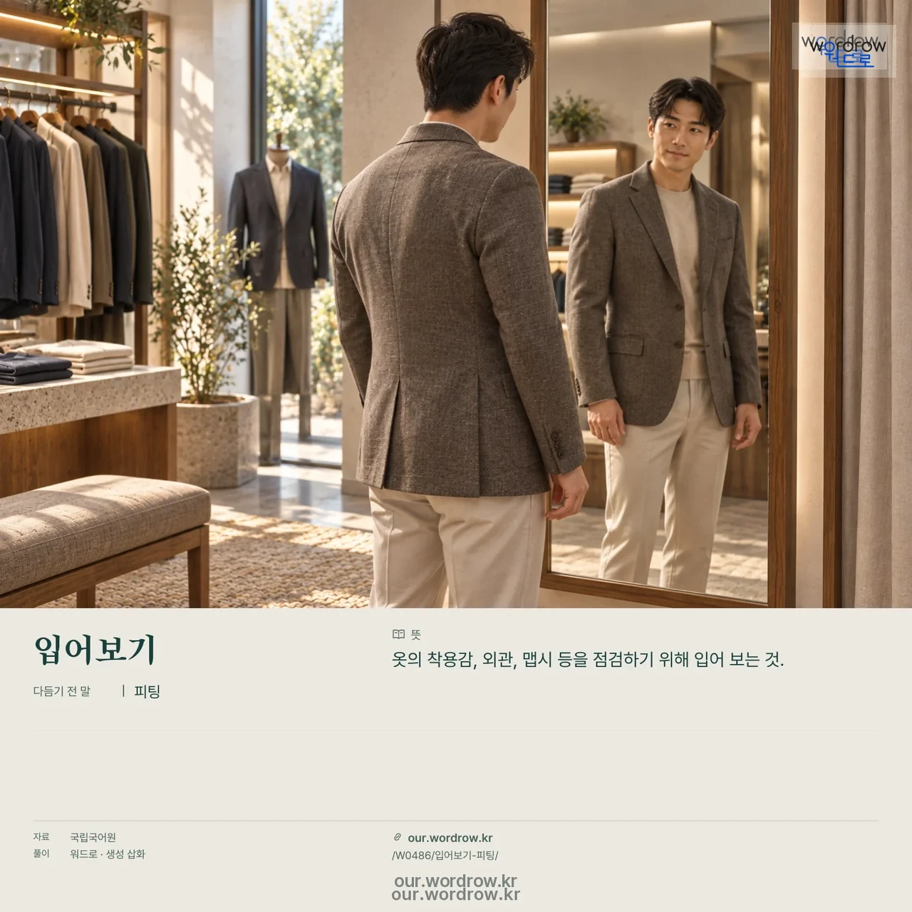 입어보기 · 피팅 영상 미리보기