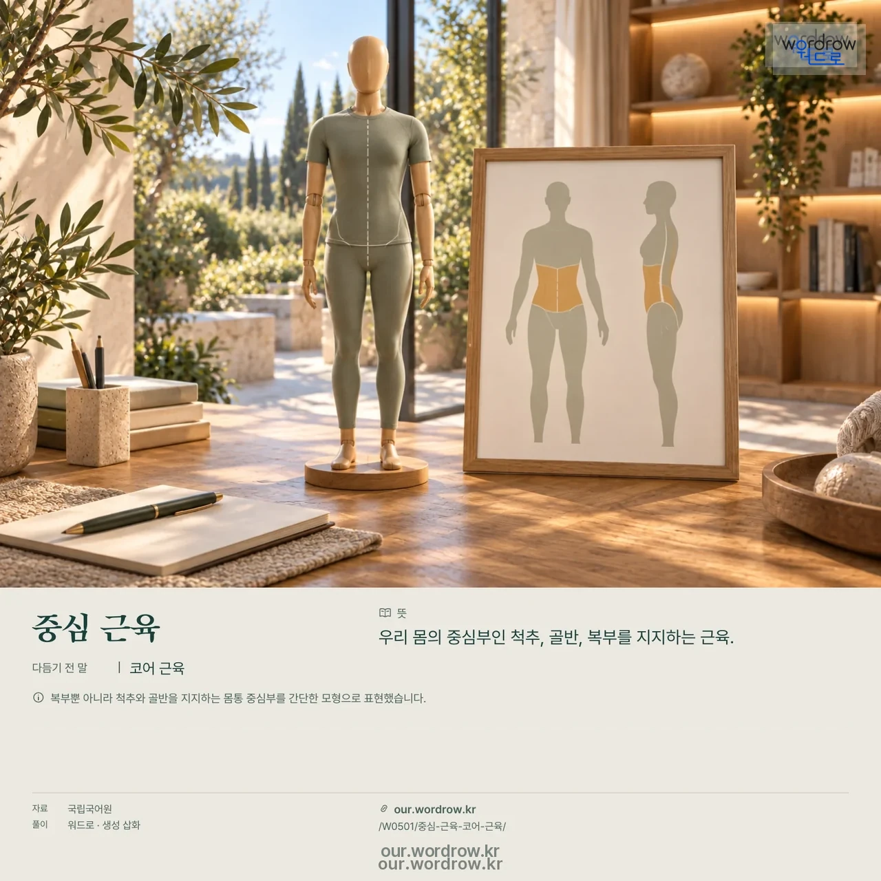 중심 근육 · 코어 근육 영상 미리보기